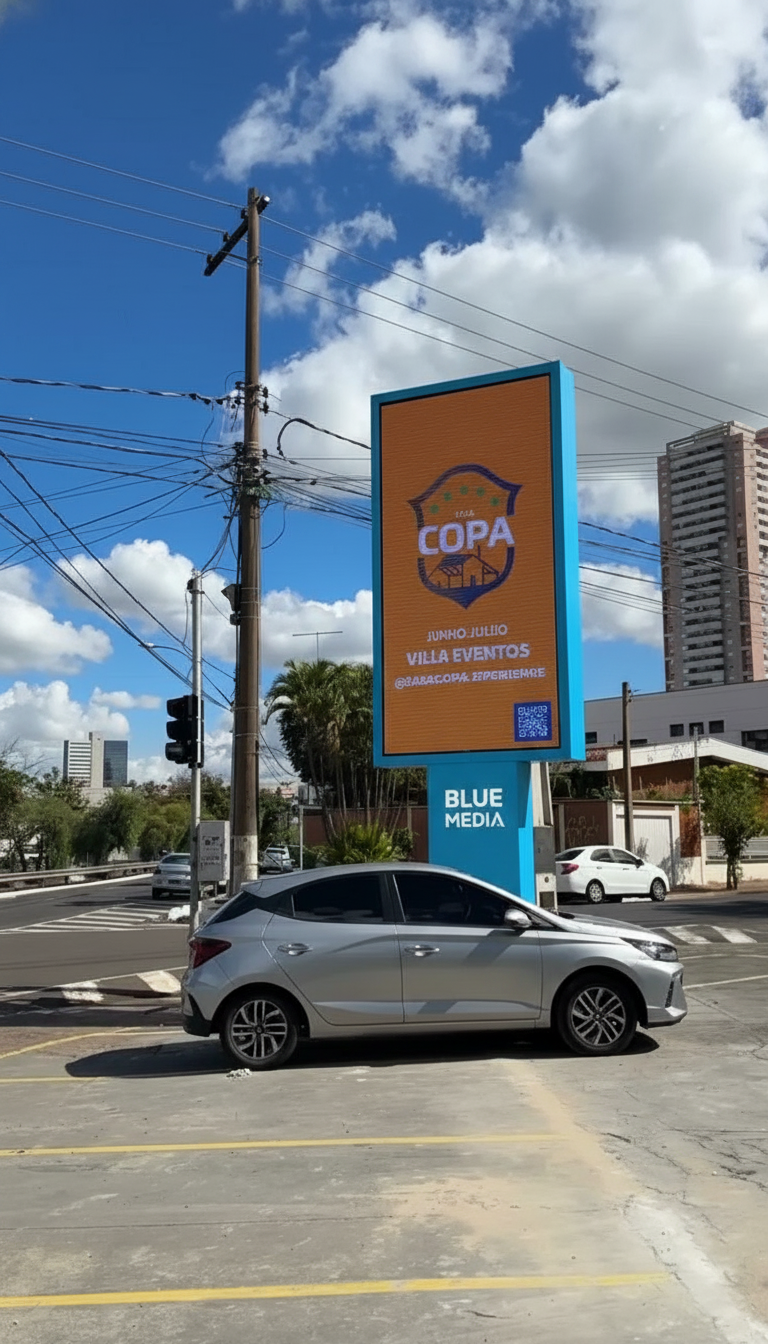 Painel LED Outdoor Blue Mídia