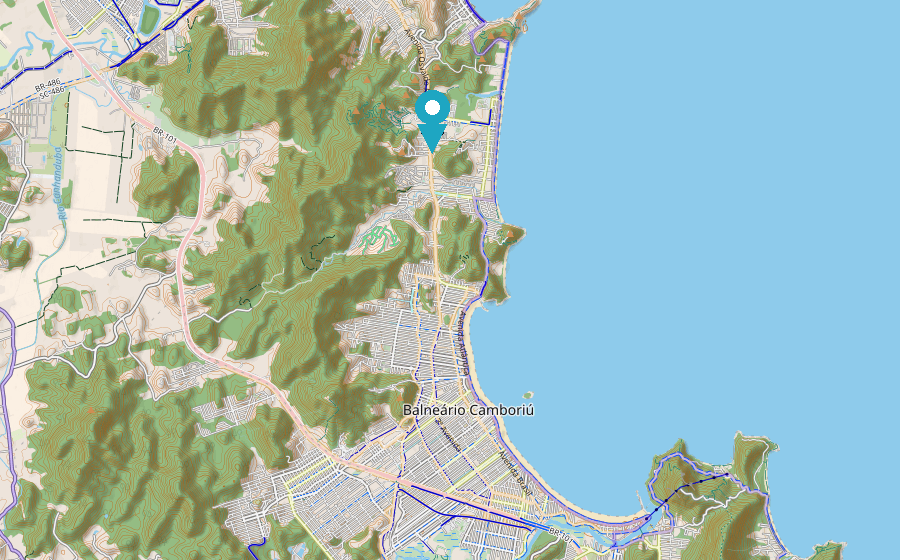 Mapa de localização, Av. Osvaldo Reis, 3385, Praia Brava, Itajaí/SC